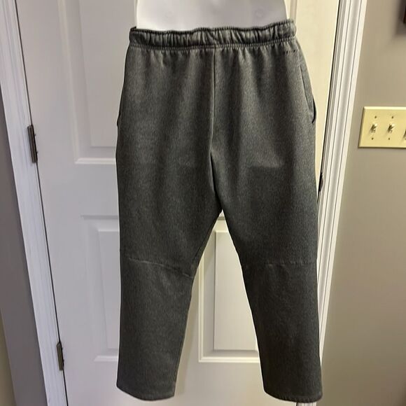 Nike Men’s Heather Gray Elastic Band w/ Drawstring & Pockets Sweatpants- Large - Picture 9 of 15